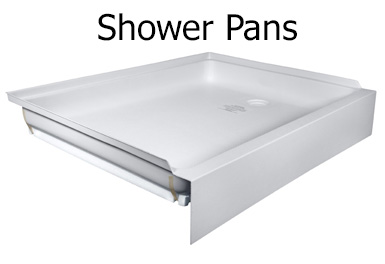 RV shower pans, Hex shower pan, curved shower pan